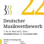 Ausschreibung Deutscher Musikwettbewerb 2022