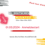 Onlineanmeldung für das Deutsche Musikfest 2025 gestartet